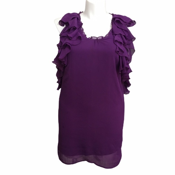 GO International purple mini dress. Sz 11 - Picture 1 of 9